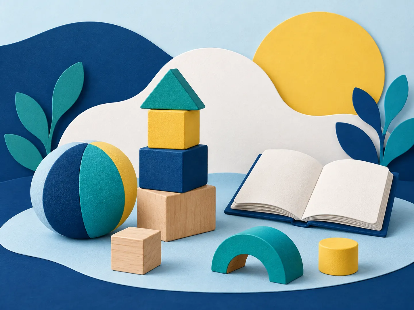 Ilustração conceptual da valência Creche