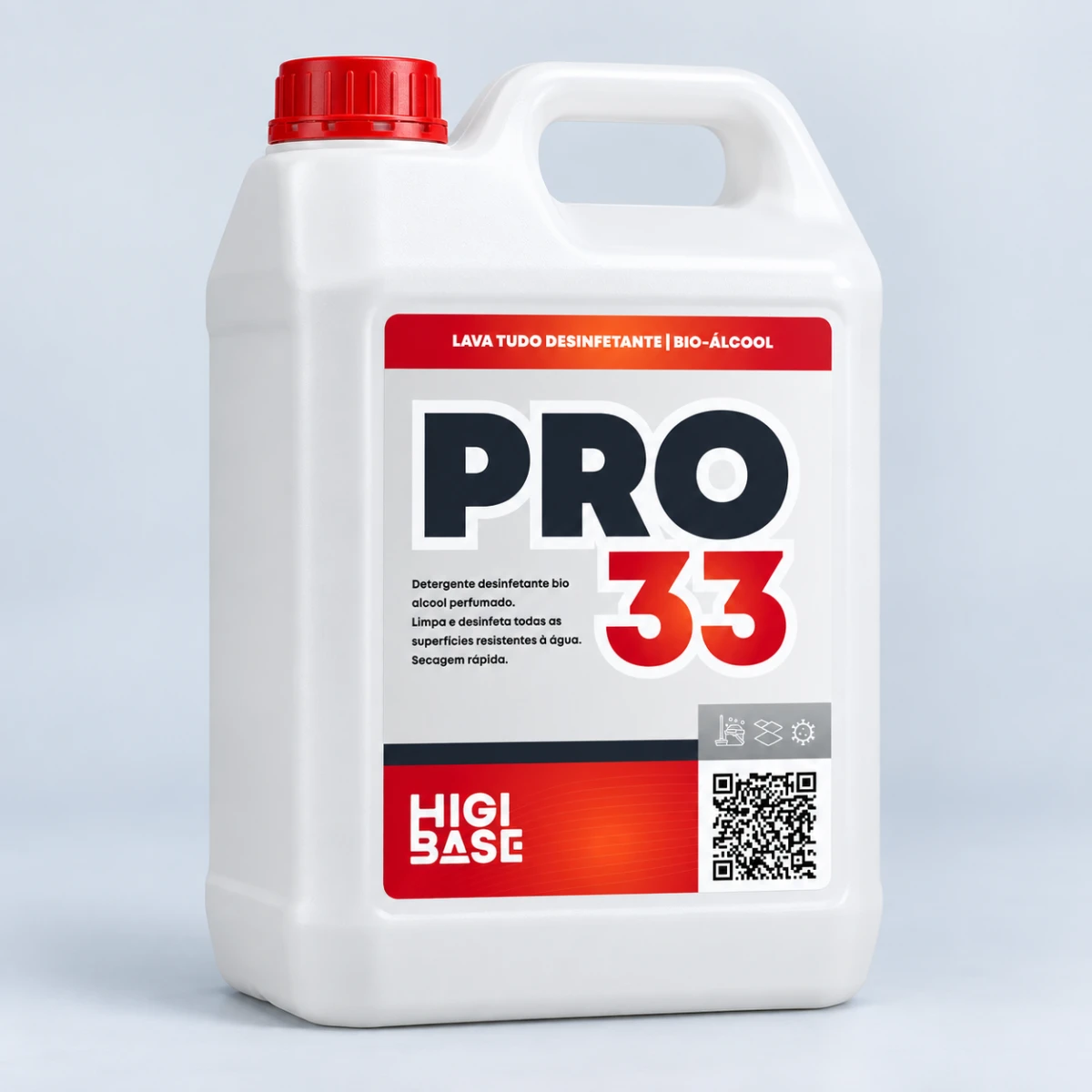 PRO 33 Lava-Tudo Desinfetante Bio-Álcool 5 L