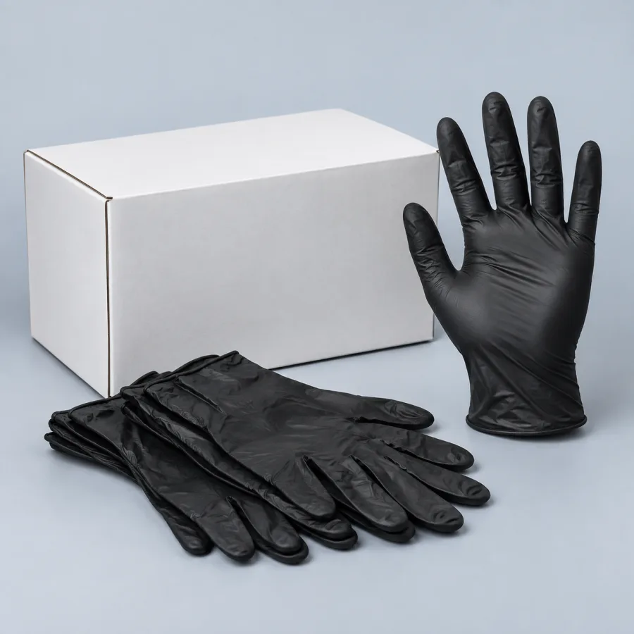 Luvas Nitriflex Extra Fortes Pretas Tamanho M